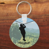 Zipline Adventure Design Schlüsselanhänger (Rückseite)