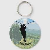 Zipline Adventure Design Schlüsselanhänger (Rückseite)