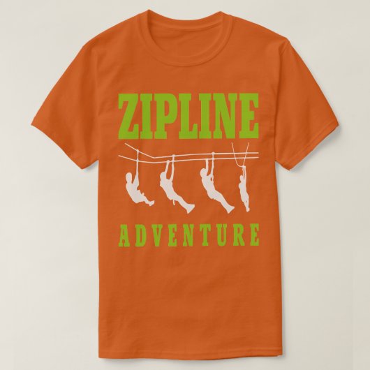 Zipline adventure TShirt (Design vorne)