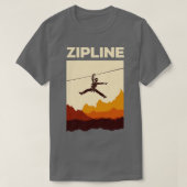 Zipline Adventure Ziplining Ziplines Geschenk 1 T-Shirt (Design vorne)