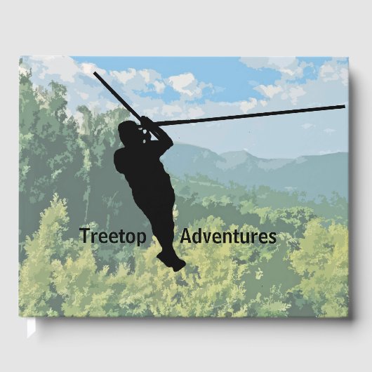 Zipline Adventures Design Gästebuch (Vorderseite)
