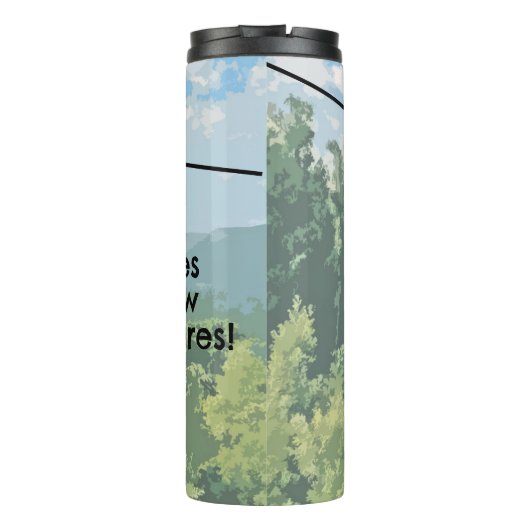 Zipline Adventures Thermosbecher (Rückseite)