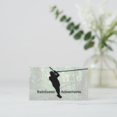 Zipline Design Business Card Visitenkarte (Stehend Vorderseite)