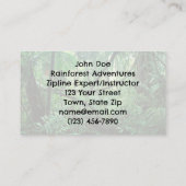 Zipline Design Business Card Visitenkarte (Rückseite)