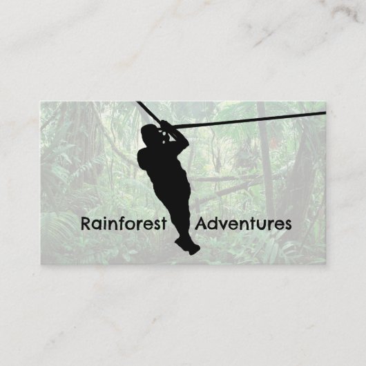 Zipline Design Business Card Visitenkarte (Vorderseite)
