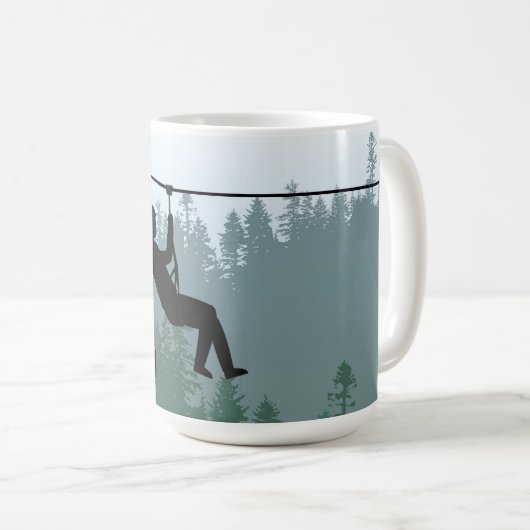 Zipline Design Kaffeetasse (VorderseiteRechts)