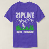 Zipline macht alles Fine Adventure TShirt (Design vorne)