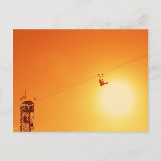 Zipline Postkarte (Vorderseite)