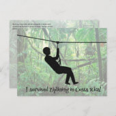 Zipline Postkarte (Vorne/Hinten)