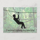 Zipline Postkarte (Vorderseite)