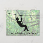 Zipline Postkarte (Vorne/Hinten)