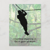 Zipline Postkarte (Vorderseite)
