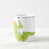 Zipline Reiter-Strichmännchen-Ikone Kaffeetasse (Mittel)