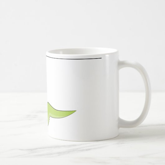Zipline Reiter-Strichmännchen-Ikone Kaffeetasse (Rechts)