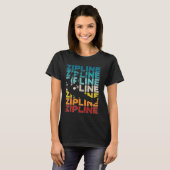 Zipline Ziplining T-Shirt (Vorne ganz)