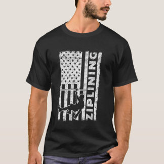Zipline Ziplining USA T-Shirt