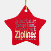 Zipliner Extraordinaire Keramik Ornament (Hinten)