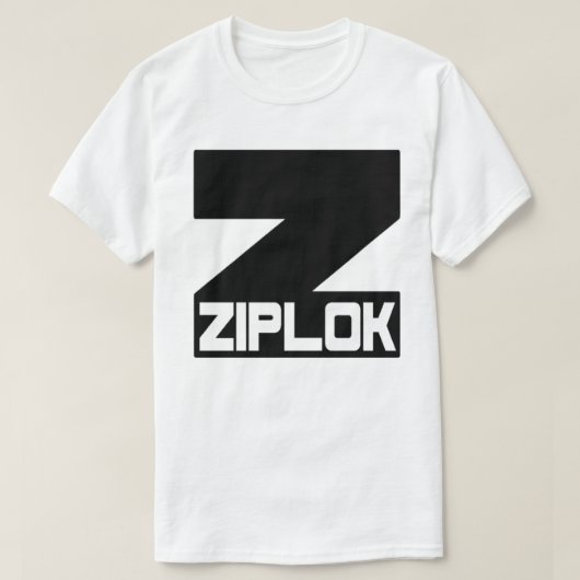 Ziplok - Schwarz Logo T-Shirt (Design vorne)