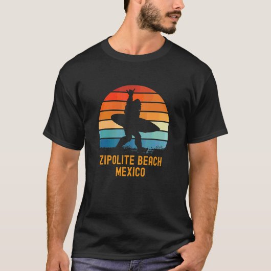 Zipolite Beach Mexico Sasquatch Souvenir T-Shirt (Vorderseite)