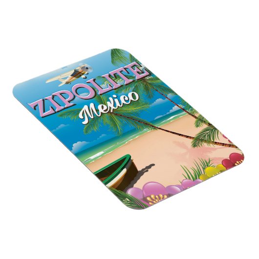 Zipolite Mexico Strandposter Magnet (Rechte Seite)
