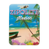 Zipolite Mexico Strandposter Magnet (Vertikal)