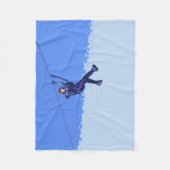 Zippen ist mein Ding - Zipline Rider Fleecedecke (Vorderseite)