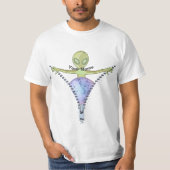 Zipper Alien T-Shirt (Vorderseite)
