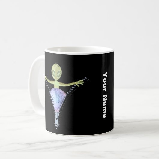 Zipper Alien Tasse (Vorderseite Links)