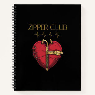 ZIPPER CLUB, Herztransplantation, Operation des of Notizblock