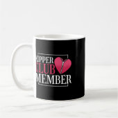 Zipper Club Mitglied Herzerkrankungen Bewusstsein Kaffeetasse (Links)