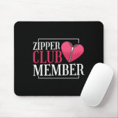 Zipper Club Mitglied Herzerkrankungen Bewusstsein Mousepad (Mit Mouse)