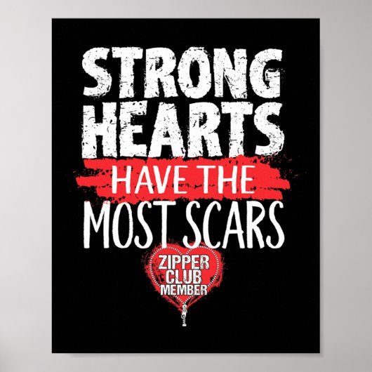 Zipper Club Mitglied Offenes Herz Operation Surviv Poster (Vorne)