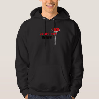 Zipper Club Mitglied Open Heart Operation Erholung Hoodie