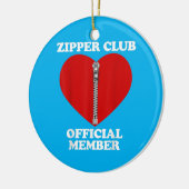 Zipper Club Operation Erholung Offenes Herz Keramik Ornament (Links)