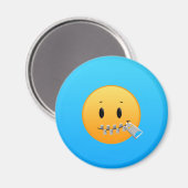 Zipper Emoji Magnet (Vorderseite/Rückseite)