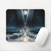 Zipper Entzipping Moon and Ocean Mousepad (Mit Mouse)