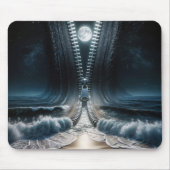 Zipper Entzipping Moon and Ocean Mousepad (Vorne)