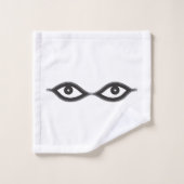 Zipper Eyes Badhandtuch Set (Waschlappen)