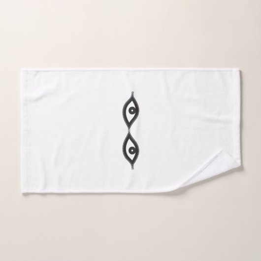 Zipper Eyes Badhandtuch Set (Handtuch)