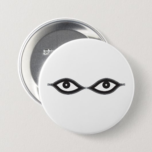 Zipper Eyes Button (Vorne & Hinten)