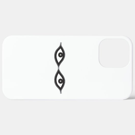 Zipper Eyes Case-Mate iPhone Hülle (Hinten (horizontal))