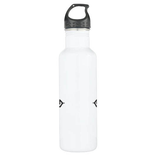 Zipper Eyes Edelstahlflasche (Vorderseite)