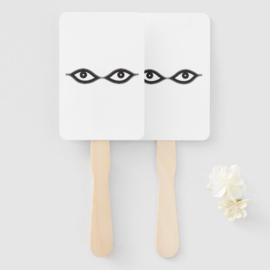 Zipper Eyes Fächer (Vorne und Hinten)