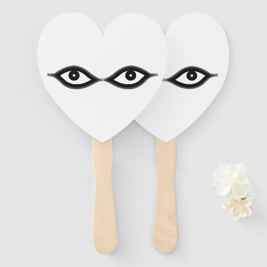 Zipper Eyes Fächer (Vorne und Hinten)