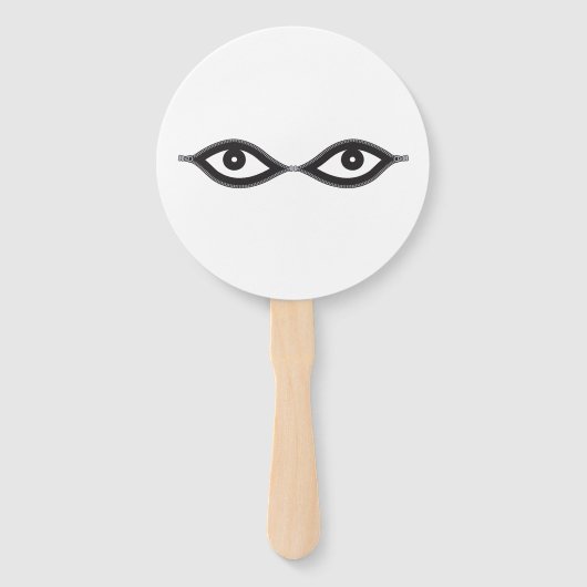 Zipper Eyes Fächer (Rückseite)