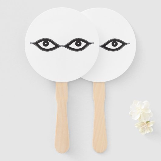 Zipper Eyes Fächer (Vorne und Hinten)