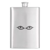 Zipper Eyes Flachmann (Vorderseite)