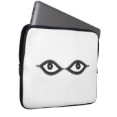 Zipper Eyes Laptopschutzhülle (Vorne Rechts)