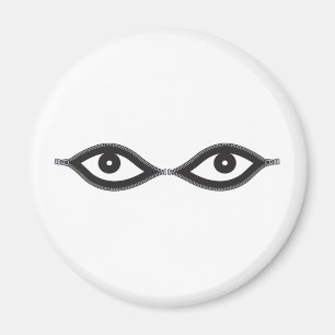 Zipper Eyes Magnet
