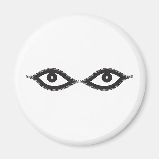 Zipper Eyes Magnet (Vorne)
